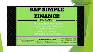 SAP Simple Finance Videos