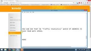 how to limit wifi data speed of other users ( by TENDA Router)