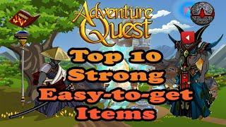 Adventure Quest Top 10 Strong, Easy-to-get Items