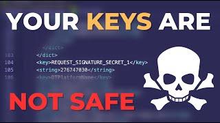 Your API Keys are NOT SAFE in a native app 