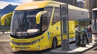 Luxury Bus Driving in Heavy Rain | Bus Terminal | Euro Truck Simulator 2 | Ets2
