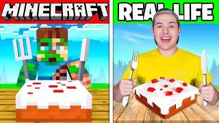 Eating MINECRAFT FOOD In REAL LIFE