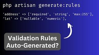 Laravel Package: Generate Validation Rules From DB