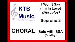 I Won't Say (I'm In Love)(Hercules) Solo with SSA Choir [Soprano 2 Part Only]