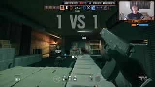 Naughty 1v4 (Rainbow 6 Siege Livestream Highlight)