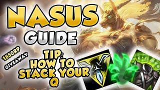 THE ULTIMATE NASUS GUIDE | How to play NASUS | NASUS Build, Tricks, Combos, Runes | LOL RP GIVEAWAY