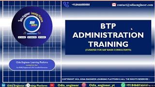 BTP Administration Training DEMO | SAPBASIS | SAP BTP| #saptraining #sap #sapbtp @odia_engineer