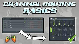 Routing channels to the mixer | FL Studio Tips Tutorial