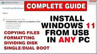 How to Install Windows 11 From USB in Any Computer Without Losing Data, Without TPM & Secure Boot