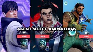 VALORANT - Every Agent Select Animation (UPDATED MENU)