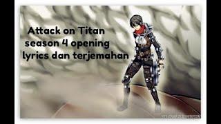 Attack on Titan season 4 opening 1 | shinsei kamattechan • lyrics dan terjemahan bahasa Indonesia