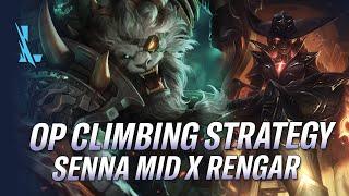 GAMEBREAKING COMBO! SENNA MIDLANE WITH RENGAR JUNGLE! INFINITE JUMPS FOR RENGAR! | WildRift