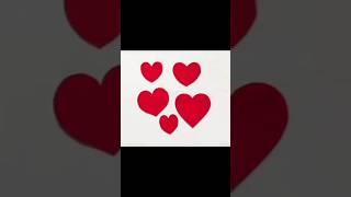 Easy paper hearts| paper hearts ️| heart  | how to make paper heart ️| #shortsvideo #shortfeed