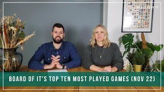 Board Of It's Top Ten Most Played Games (as of Nov 22)