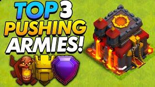 Top 3 TH10 Trophy Push Attack strategies!