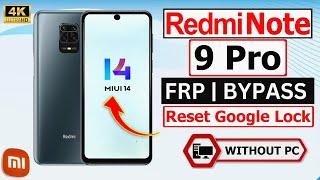 Finally Without Pc   2024 || Bypass Google Verification on REDMI Note 9 Pro MIUI 14 FRP Bypass100%