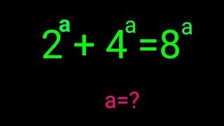 Nice Exponential Equation ️ Find the Value of a