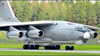 African IL-76 is landing - earth trembles. Angola AF.