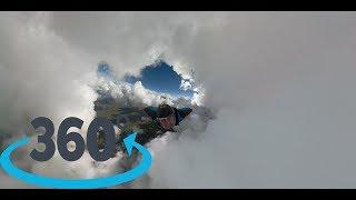 Wingsuit Cloud Flight - 360 VR GoPro Fusion (complete Flight)