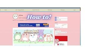 How to use Mimu bot welcome commands and get an Image,thumbnail for it!