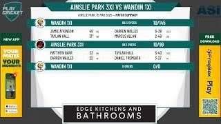 Ainslie Park 3XI v Wandin 1XI