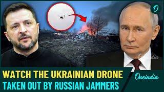 VIDEO: Stunning Footage Shows Russian Jammers Crippling Ukrainian Drone in Moscow’s Sky | Watch