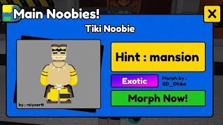 How to get TIKI Noobie in FIND THE NOOBIES MORPHS Roblox