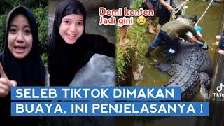 GEGER, Seleb TikTok Cantik Dimakan BUAYA !!