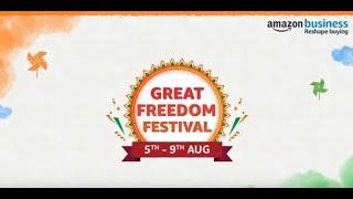 August Freedom Sale | Amazon Business | 5th to 9th August 2021