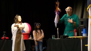 The Science Wizard Visits Clemmons Elementary School