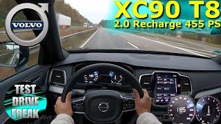 2021 Volvo XC90 T8 Recharge AWD 310+145 PS TOP SPEED AUTOBAHN DRIVE POV