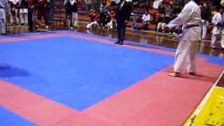 Sebastian Pereira(Arica) vs Mauricio Farias (Copiapo)  Campeonato de karate Tacna 2009