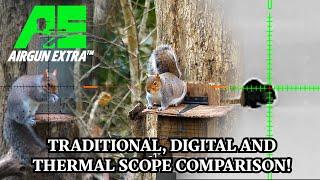 Airgun Extra | Day, twilight and night telescopic sight, digital scope and thermal scope test