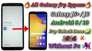 All Samsung Frp Bypass Android 9,10 without Pc / Galaxy J6+,J6 Google lock Remove No pin lock sim