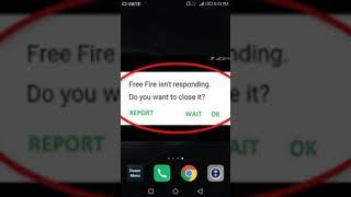 free fire not responding problem solved
