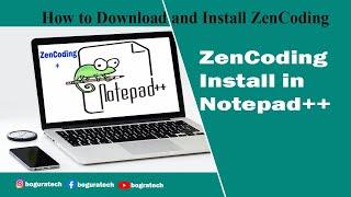 How to download and install Zencoding in Notepadd++