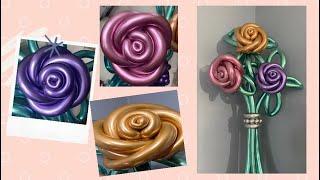 DIY Balloon Rose Bouquet /Balloon Bouquet/Balloon Flowers/Rose Balloon Bouquet