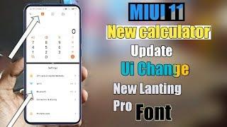 MIUI 11 Calculator New Update New MIUI 11 New Lanting Pro Font