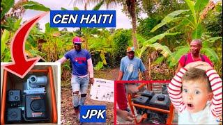 WOy‍️‍️CEN HAITI fè Tout moun sezi nan Jaden Jpk a sistèm irigasyon an preske fini