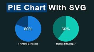 Create PIE Chart Using SVG and CSS | PIE Chart SVG