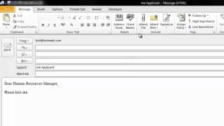 How To Create An Email Template in Microsoft Outlook 2010