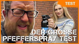 Der große Pfefferspray-Test! alle Größen, Sprühtest und Wirkung ️