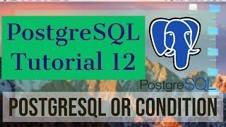 PostgreSQL Tutorial for Beginners 12 - PostgreSQL - OR condition