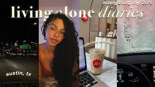 LIVING ALONE  DIARIES ️ | navigating my 20's +  dropping bad habits + productive wfh days