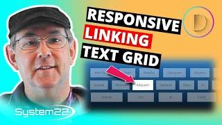 Divi Theme Responsive Linking Text Grid With Hover Effect 