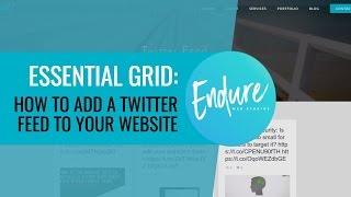 Essential Grid - Add a twitter stream to your website