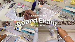 BOARD EXAM preparation | CBSE Class 12 | Day in my life