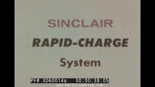 “THE NEW SINCLAIR RAPID CHARGE SYSTEM” 1960s GASOLINE CREDIT CARD PROMOTIONAL CARTOON XD60014a