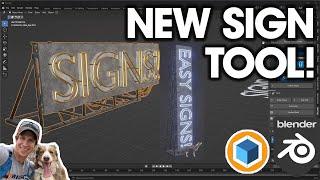 An AWESOME New Sign Tool for Blender is here! (GeoSign Tutorial)