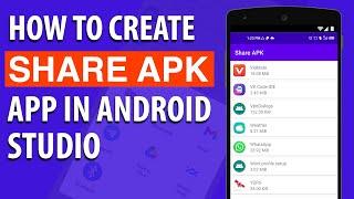 How to Create APK File Sharing App in Android Studio | APK Transfer, App Sharing | Send Your APK